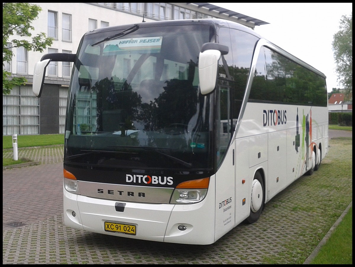 Setra 416 HDH von DitoBus aus Dnemark in Bergen.