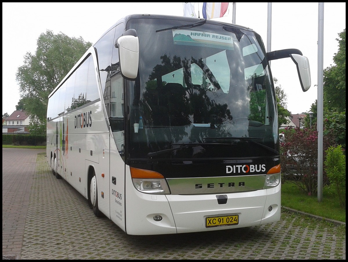 Setra 416 HDH von DitoBus aus Dnemark in Bergen.