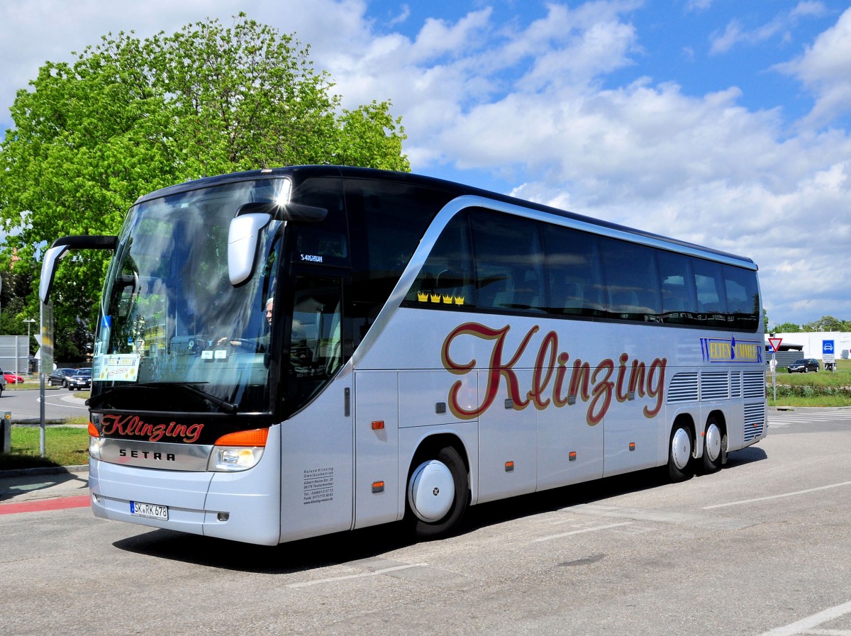 Setra 416 HDH von Klinzing / BRD im Mai 2014 in Krems.