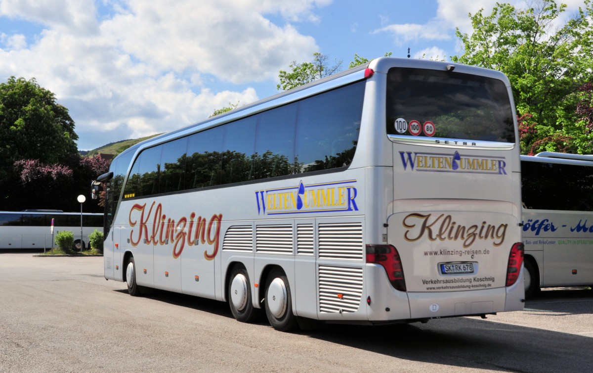 Setra 416 HDH von Klinzing / BRD im Mai 2014 in Krems.