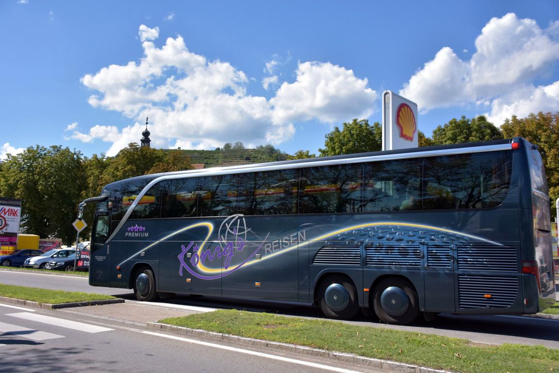 Setra 416 HDH von Knig`s Reisen aus der BRD im August 2017 in Krems.