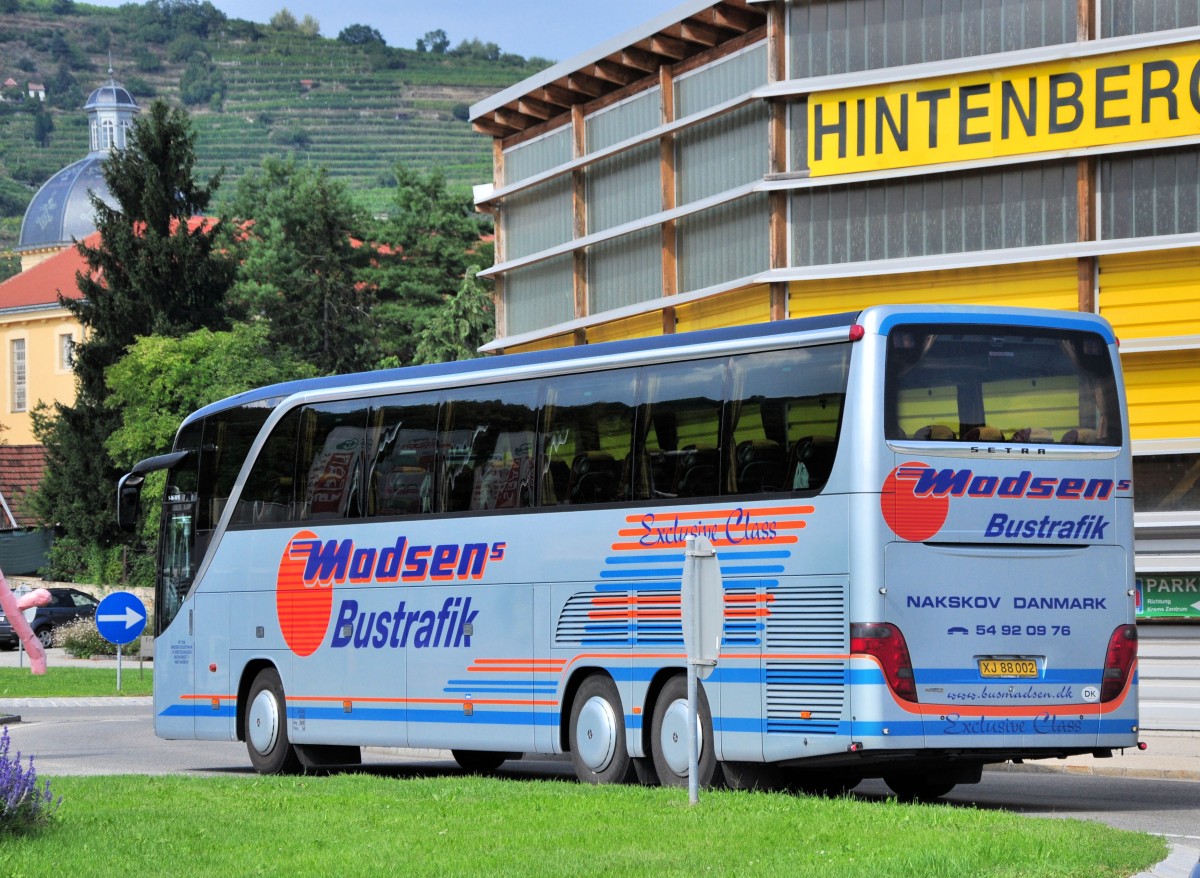 SETRA 416 HDH von MADSEN Bustouristik/Dnemark im August 2013 in Krems.