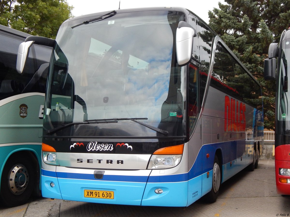 Setra 416 HDH von Olesen/Nilles aus Dänemark in Sassnitz.