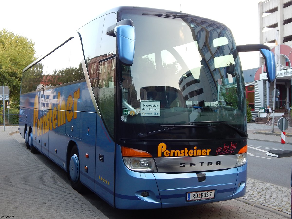 Setra 416 HDH von Pernsteiner aus Österreich in Neubrandenburg.