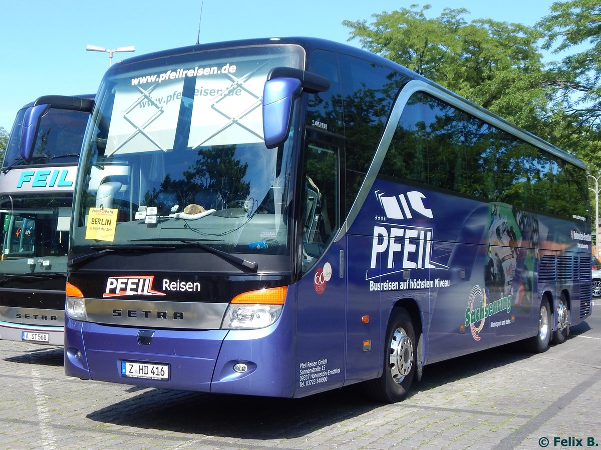 Setra 416 HDH von Pfeil Reisen aus Deutschland in Berlin.