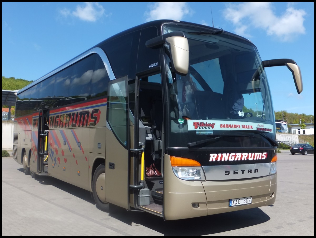 Setra 416 HDH von Ringarums aus Schweden in Sassnitz.