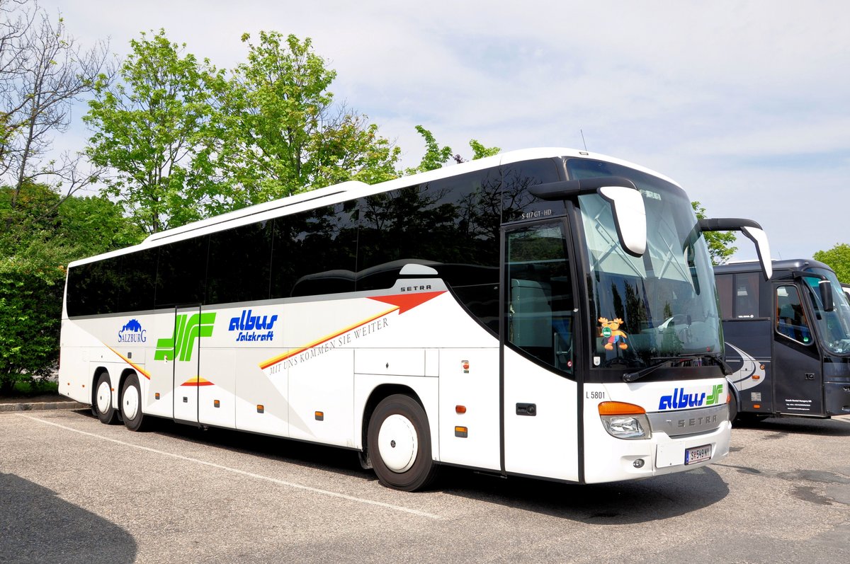 Setra 417 GT-HD von Albus Salzburg in Krems gesehen.