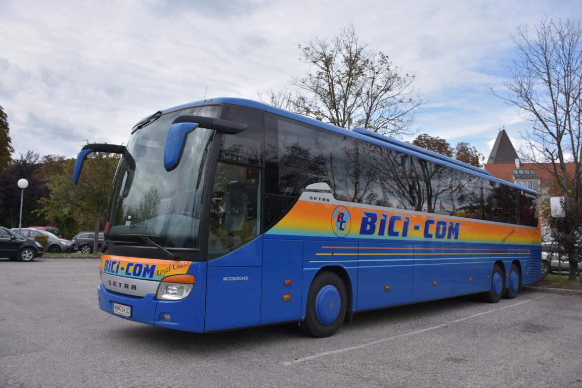 Setra 417 GT-HD von Bici-Com aus sterreich 09/2017 in Krems.