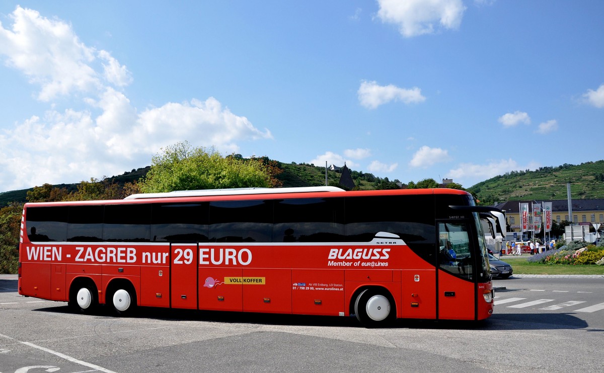 SETRA 417 GT-HD von BLAGUSS Reisen/Wien im August 2013 in Krems.