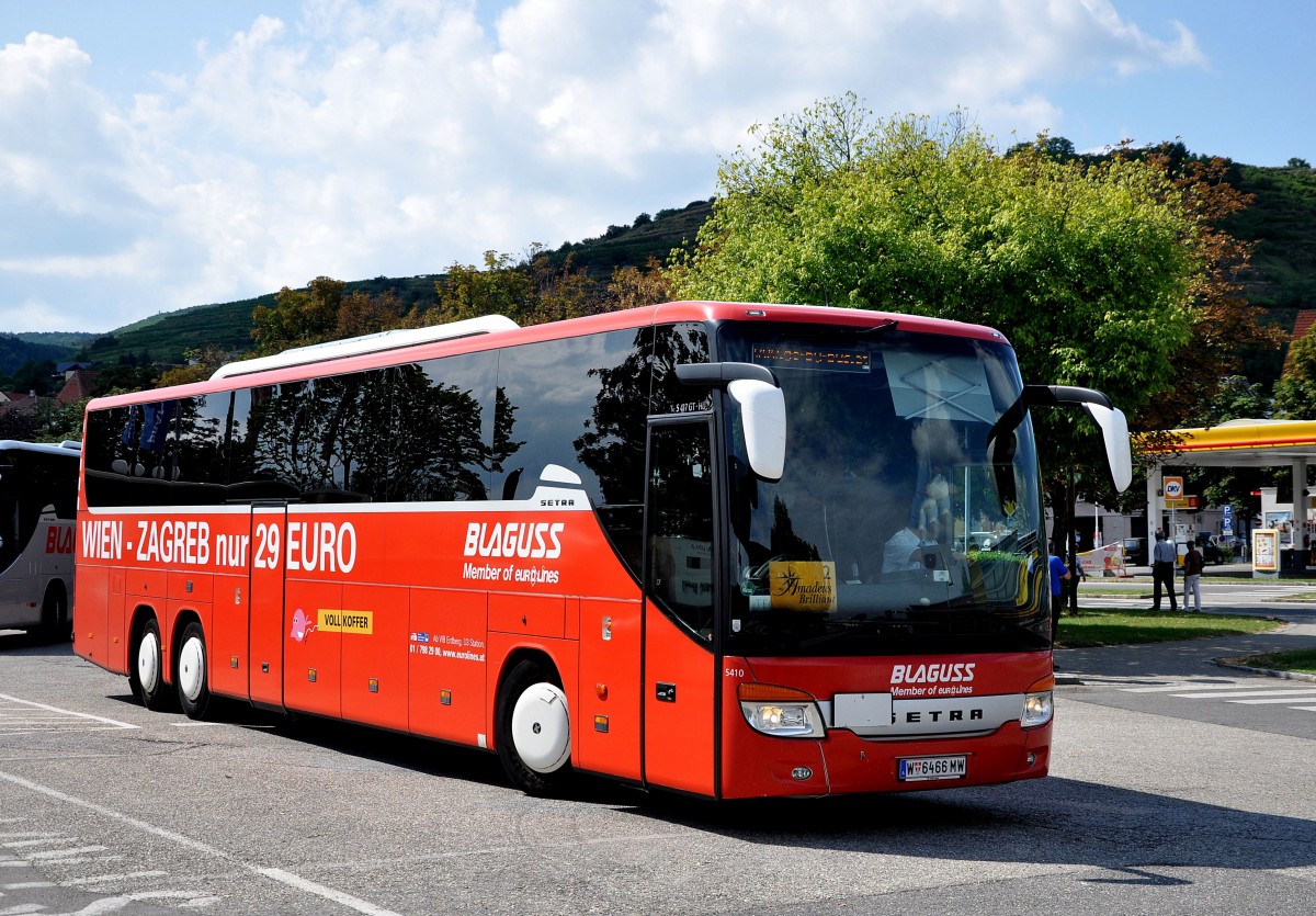 SETRA 417 GT-HD von BLAGUSS Reisen/Wien im August 2013 in Krems.