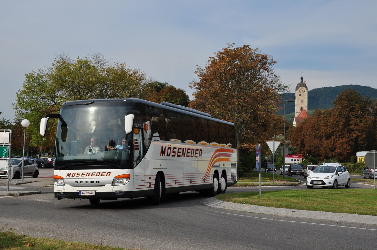 Setra 417 GT-HD von Mseneder Reisen aus sterreich in Krems gesehen.