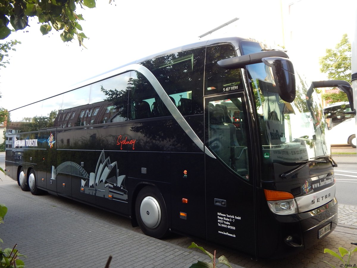 Setra 417 HDH von Höffmann Touristik aus Deutschland in Neubrandenburg.