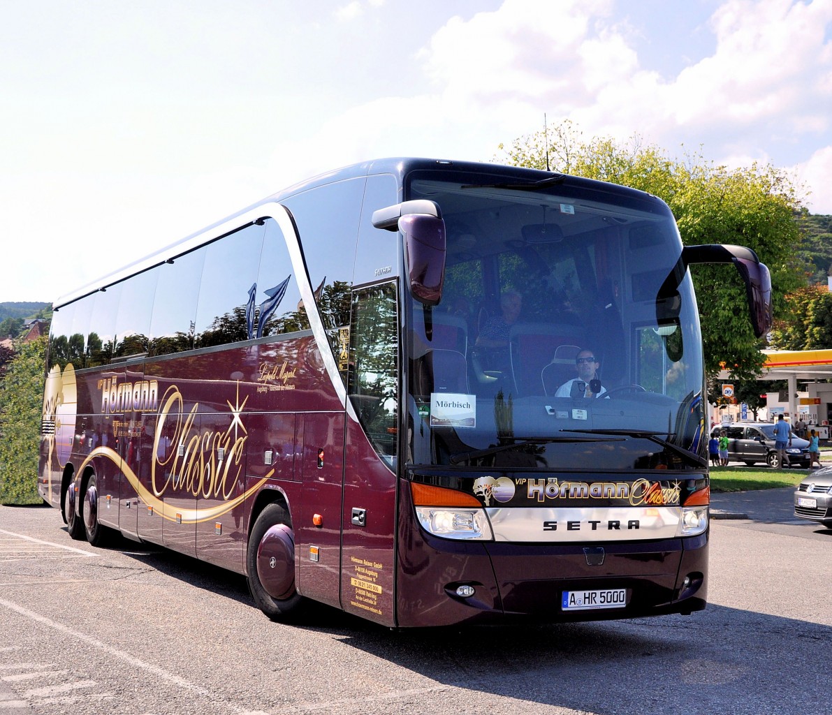 SETRA 417 HDH von HRMANN Reisen aus Deutschland im Aug. 2013 in Krems gesehen.