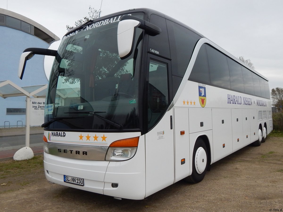 Setra 417 HDH von Nissen Nordballig aus Deutschland in Büsum.