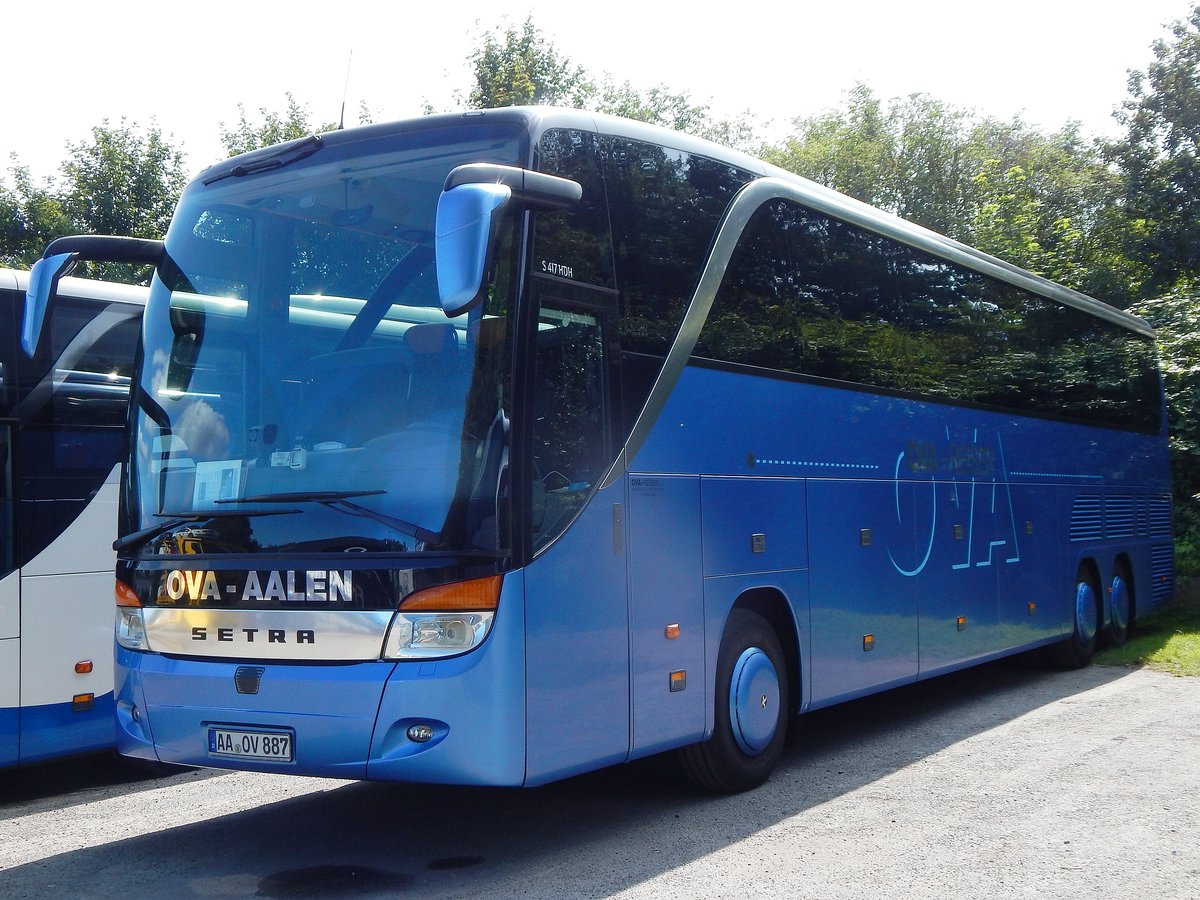 Setra 417 HDH der OVA-Aalen aus Deutschland in Binz.