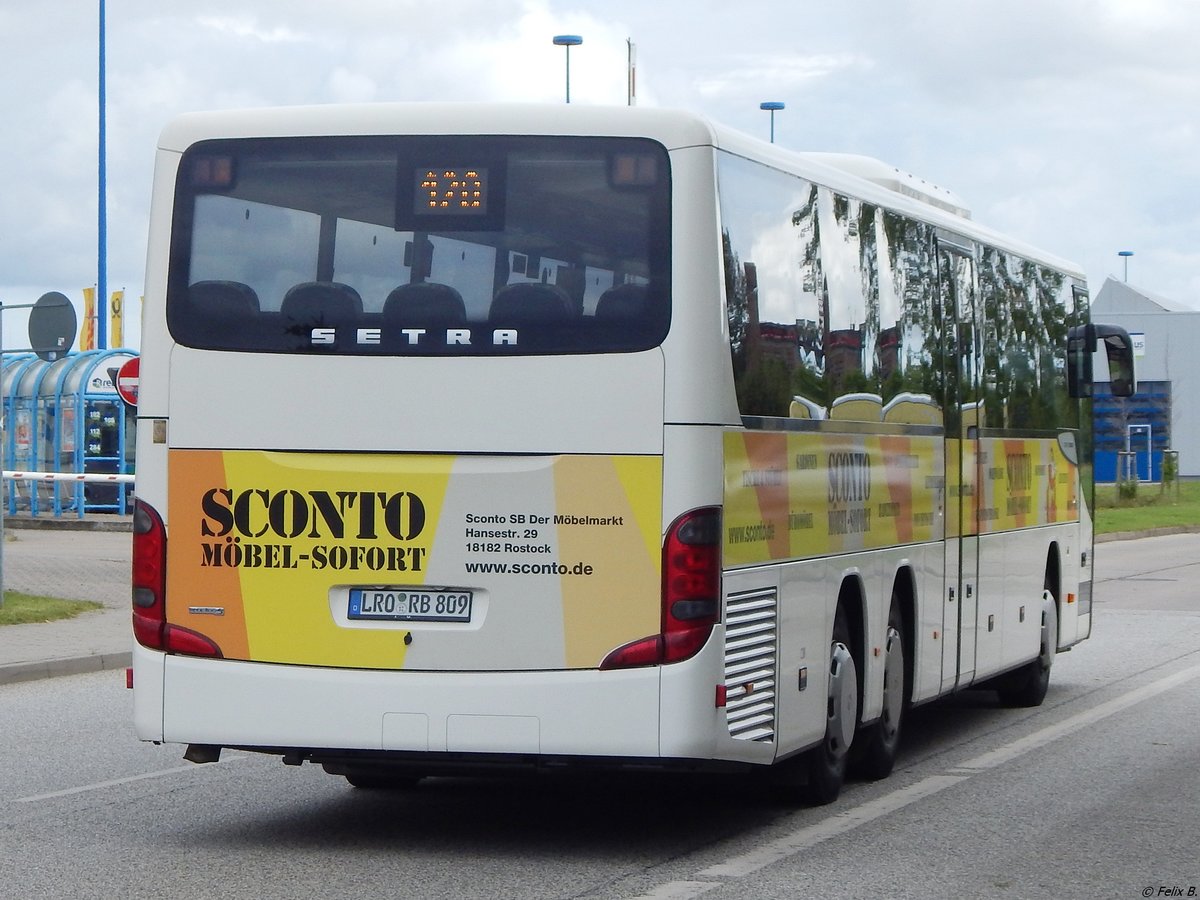 Setra 417 UL von Regionalbus Rostock in Rostock.