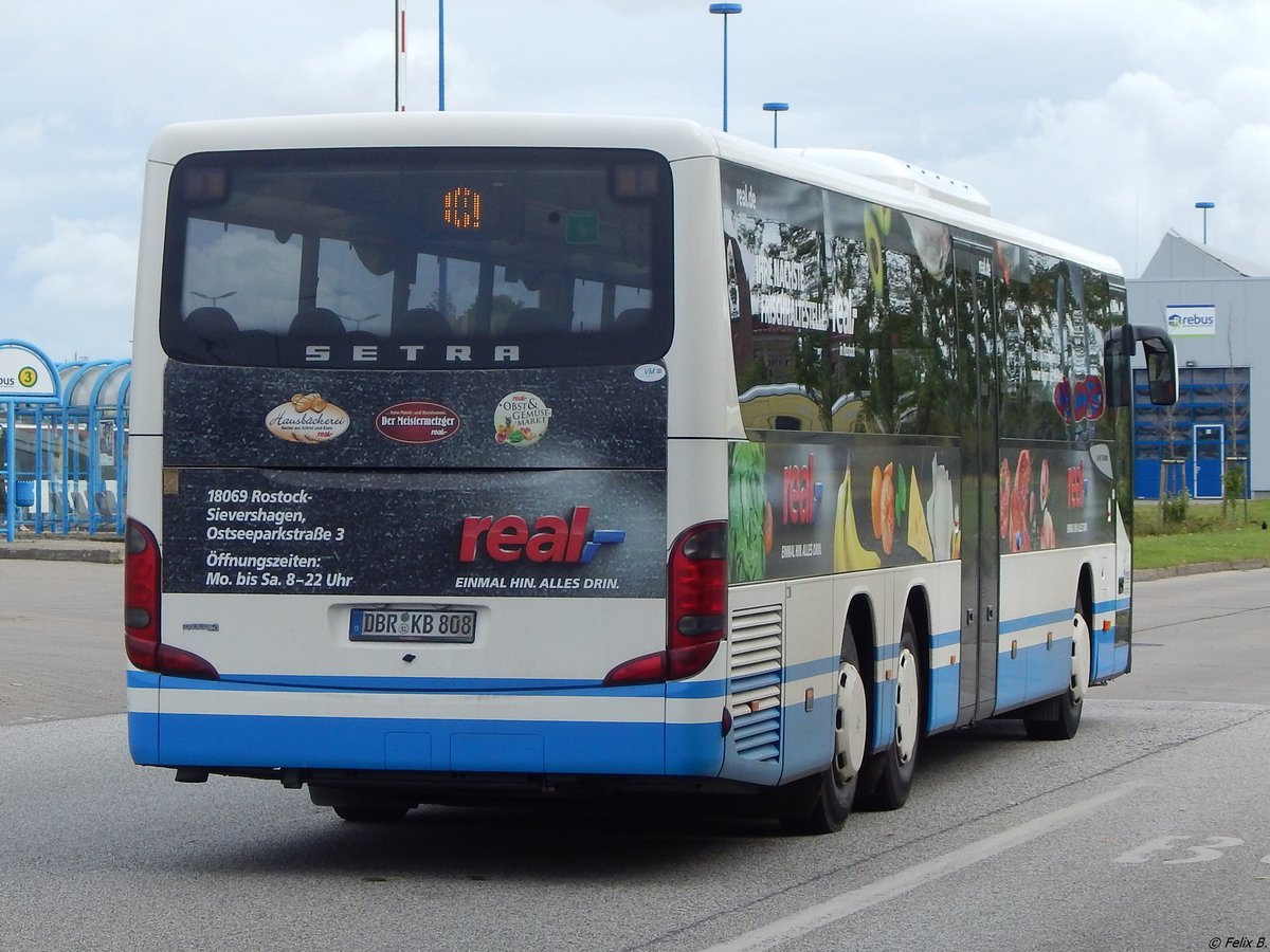 Setra 417 UL von Regionalbus Rostock in Rostock.