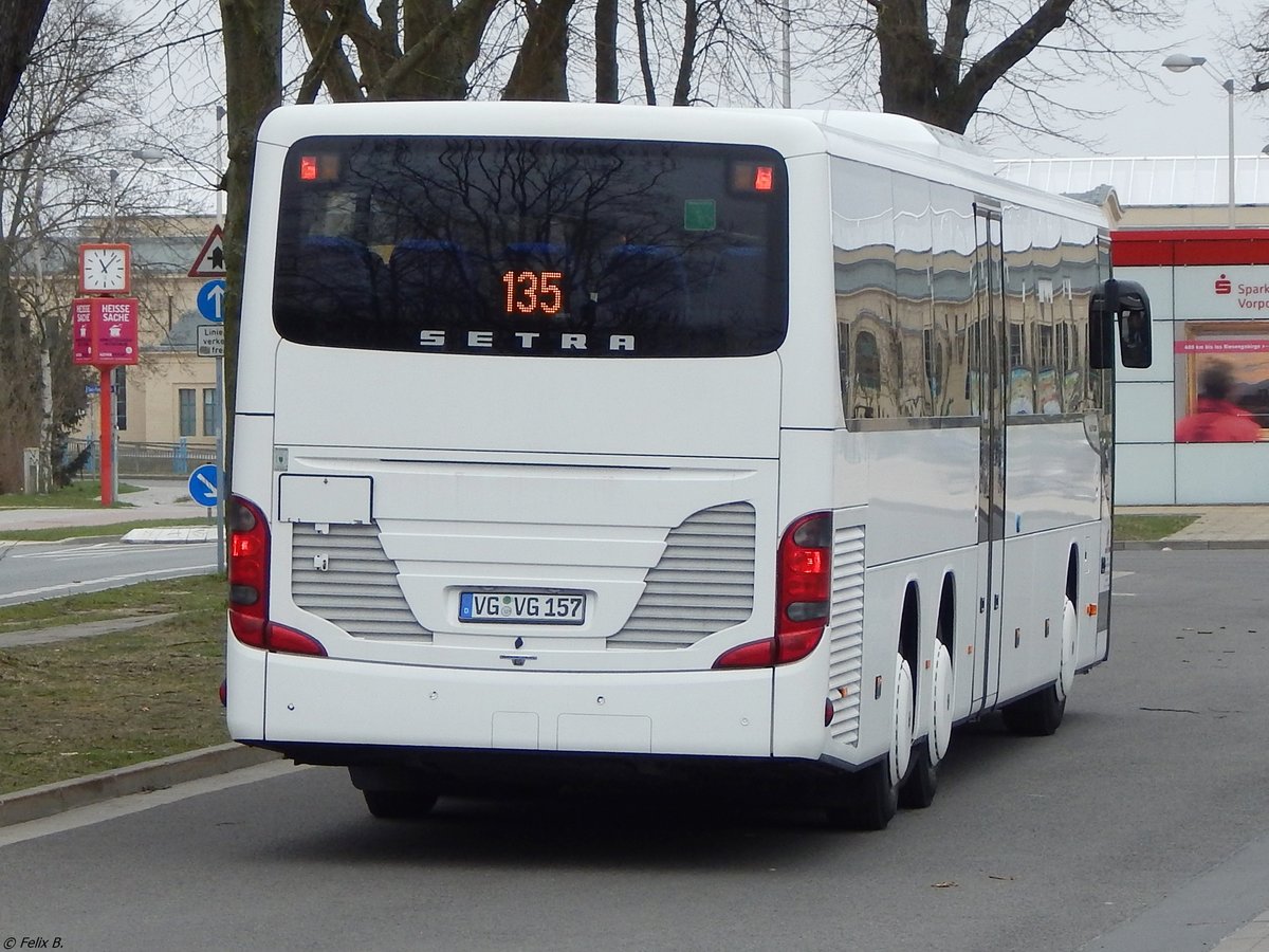 Setra 419 UL der Anklamer Verkehrsgesellschaft mbH in Greifswald.