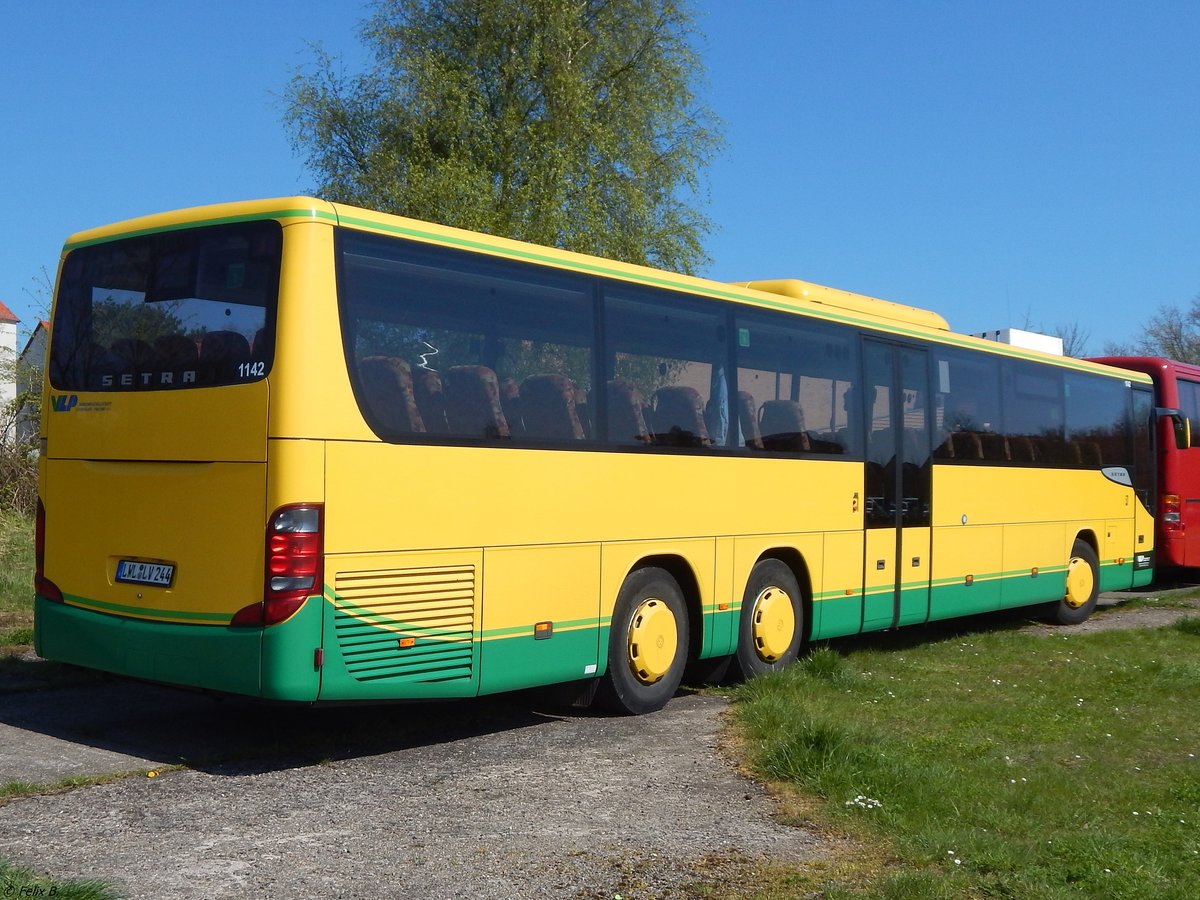 Setra 419 UL der Verkehrsgesellschaft Ludwigslust-Parchim mbH in Sassnitz.