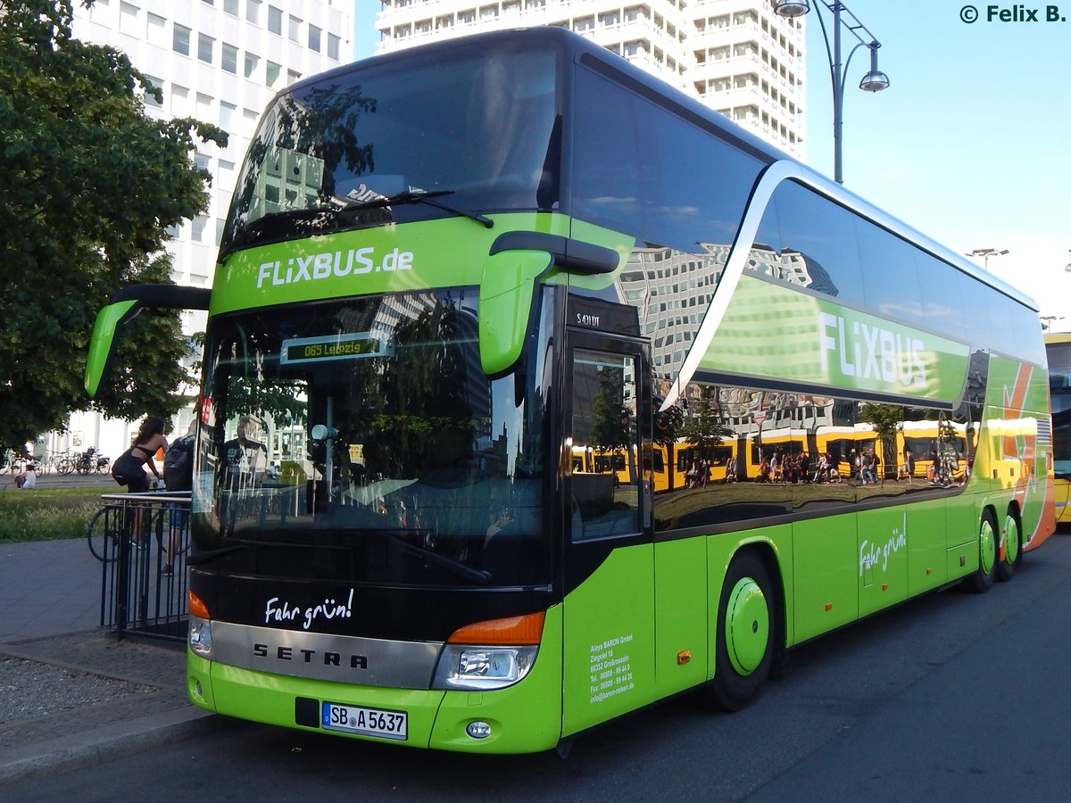 Setra 431 DT Flixbus/Baron Reisen aus Deutschland in Berlin.