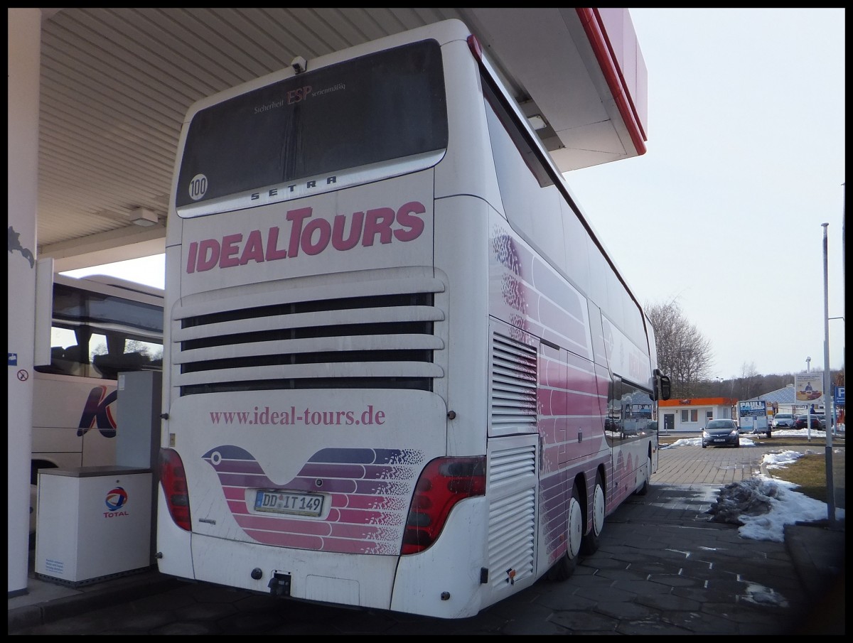 Setra 431 DT von Ideal-Tours aus Deutschland in Binz.