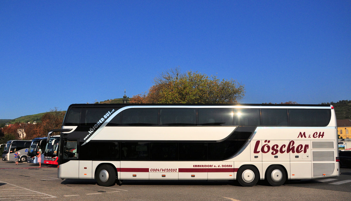 Setra 431 DT von Lscher Reisen aus sterreich in Krems.