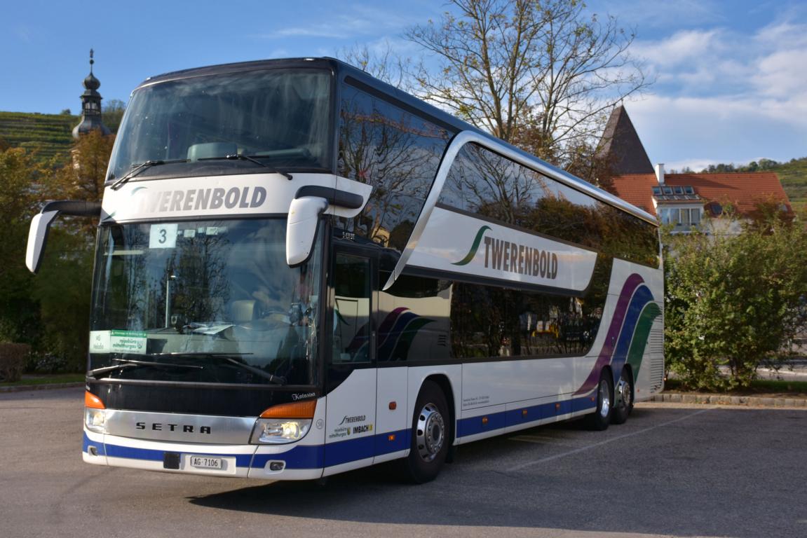 Setra 431 DT von Twerenbold Reisen aus der CH 10/2017 in Krems.