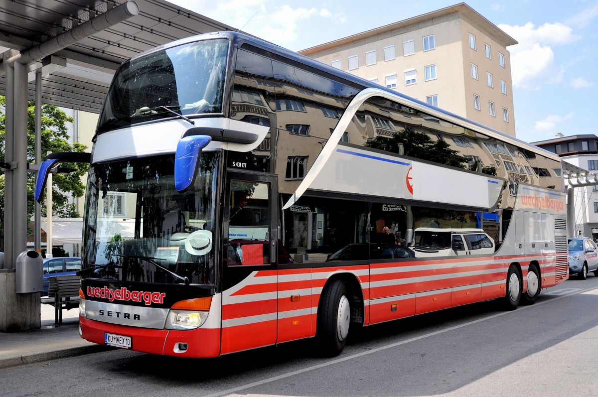 SETRA 431 DT von WECHSELBERGER Reisen / sterreich im Juli 2013 in Krems unterwegs.