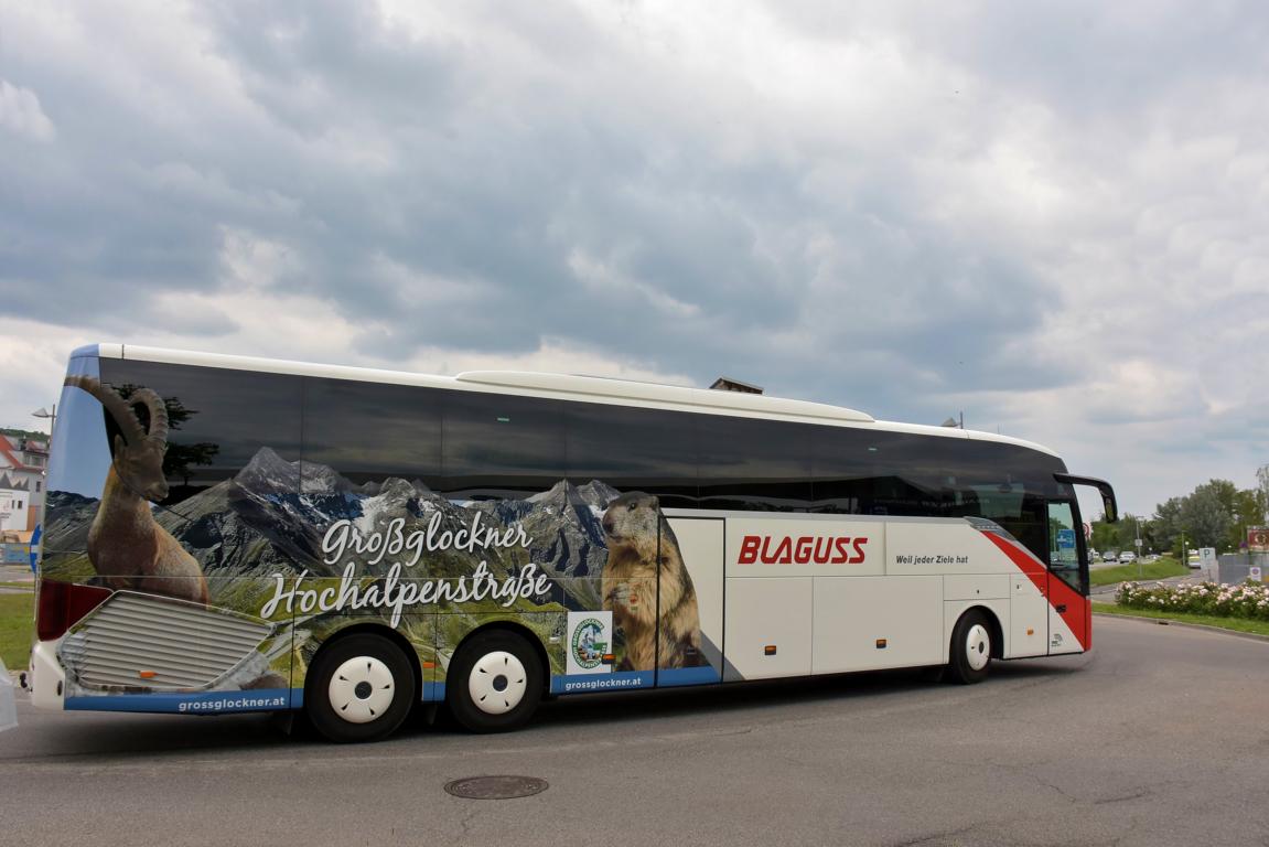 Setra 500er-Serie von Blaguus Reisen aus AT 2018 in Krems gesehen.