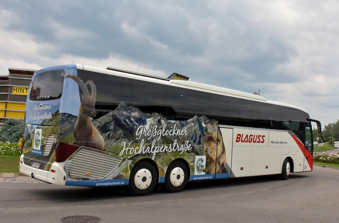 Setra 500er-Serie von Blaguus Reisen aus AT 2018 in Krems gesehen.