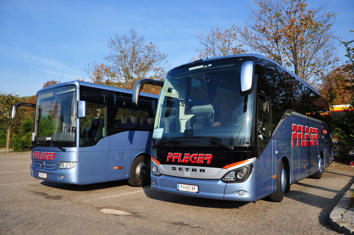 Setra 511 HD von Pfleger Reisen aus sterreich in Krems.