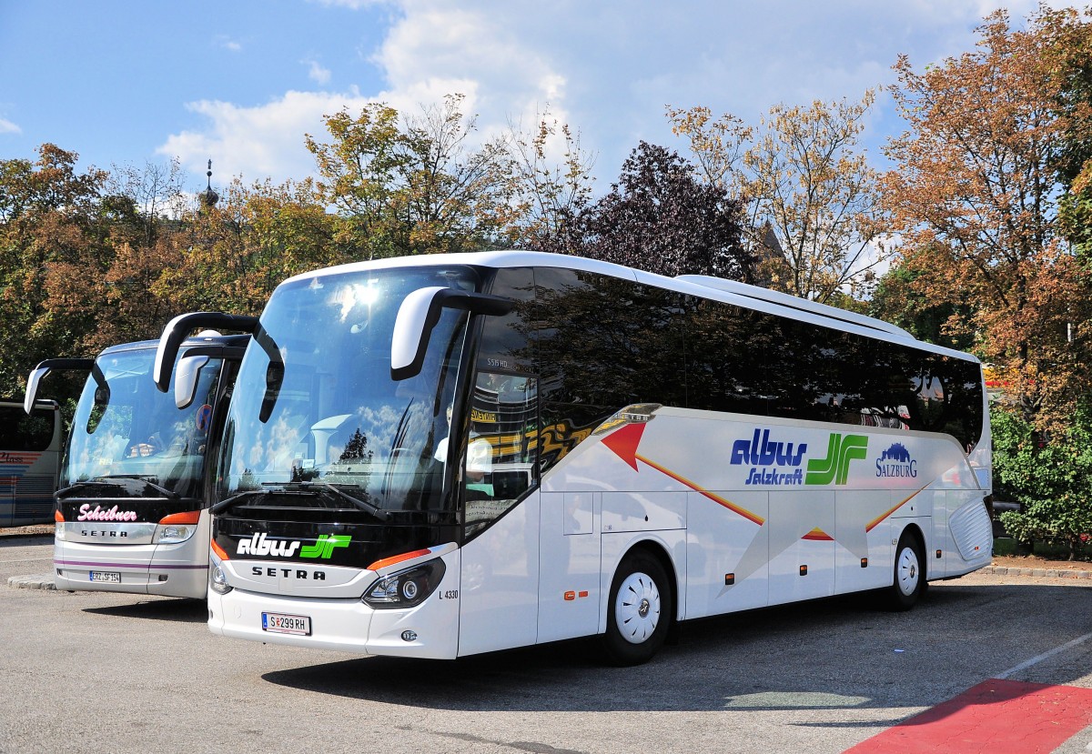 SETRA 515 HD von ALBUS-SALZKRAFT aus sterreich im August 2013 in Krems an der Donau.