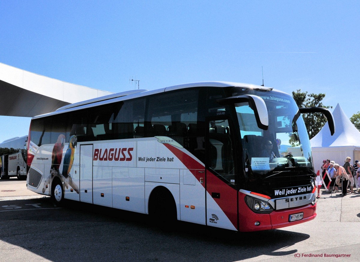 SETRA 515 HD von BLAGUSS Busreisen / Wien,am 9.7.2013 in Krems an der Donau.