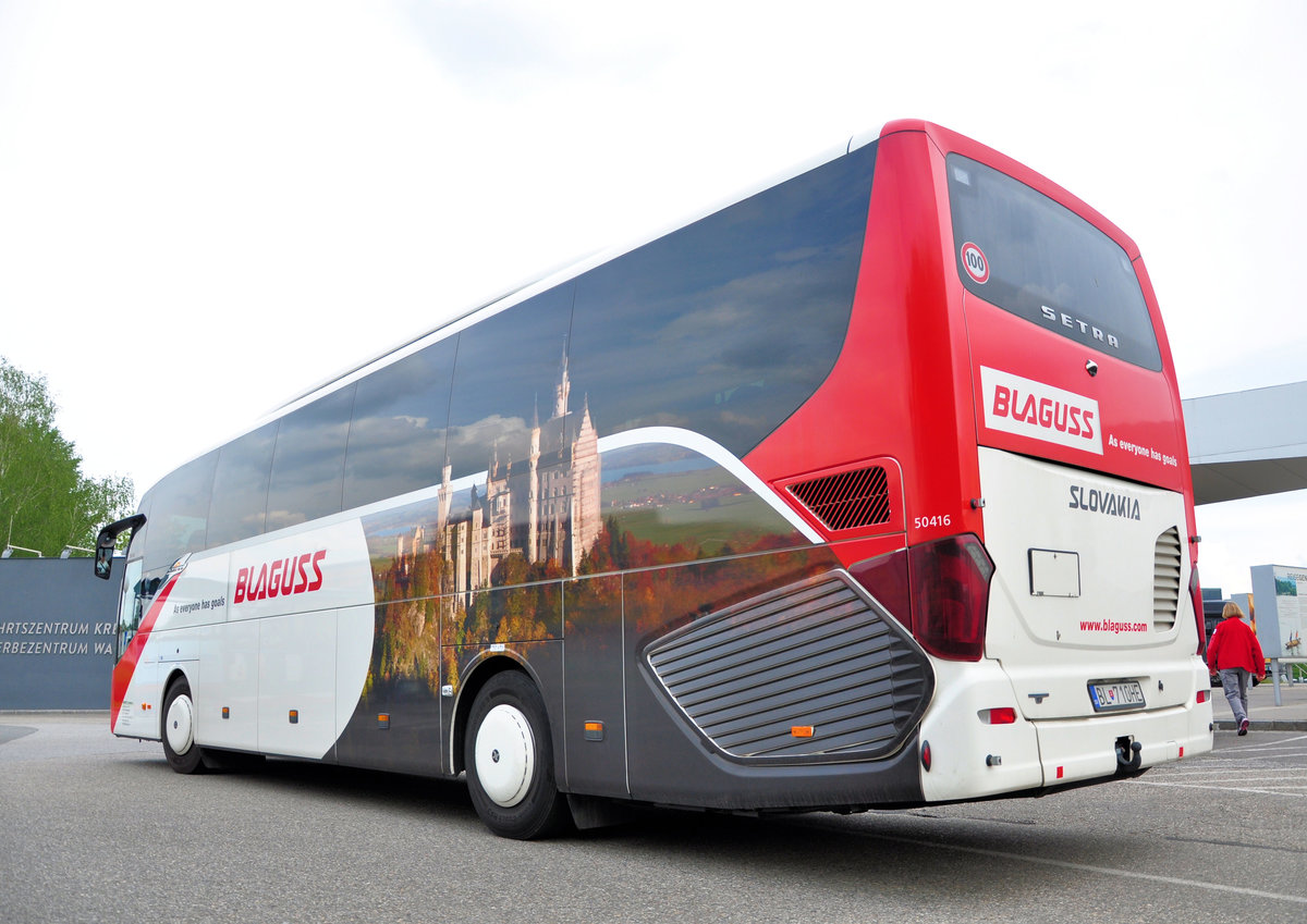 Setra 515 HD von Blaguss Reisen aus der SK in Krems gesehen.