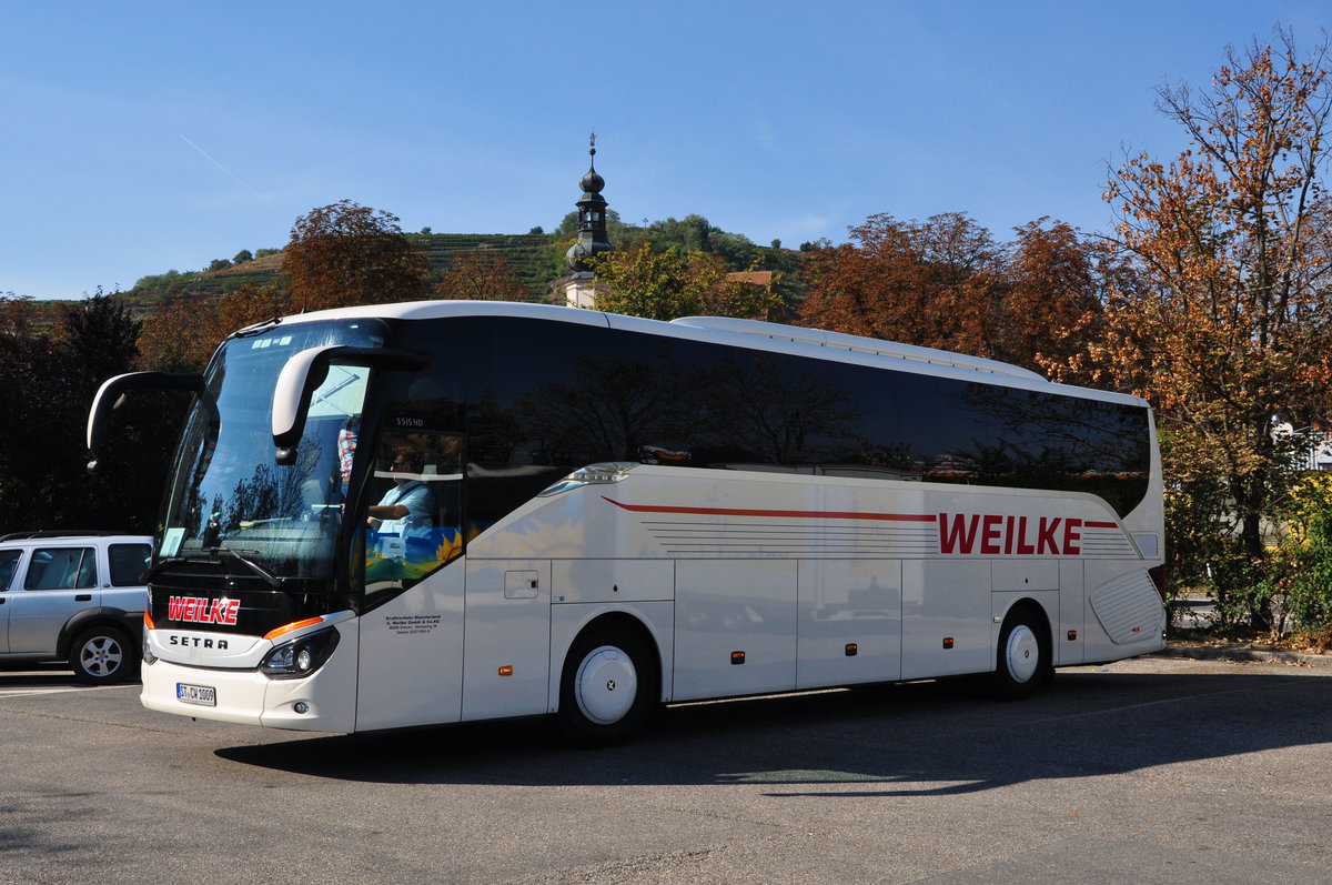 Setra 515 HD von C.Weilke aus der BRD in Krems.