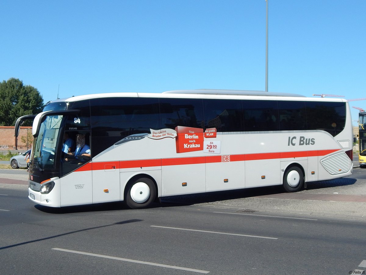 Setra 515 HD von DB IC/Sindbad aus Polen in Berlin. 