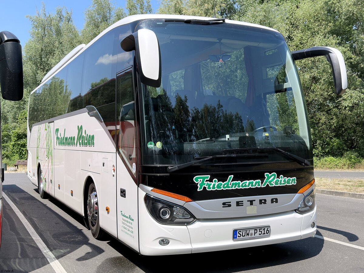 Setra 515 HD von Friedmann Reisen aus Deutschland in Plau am See.