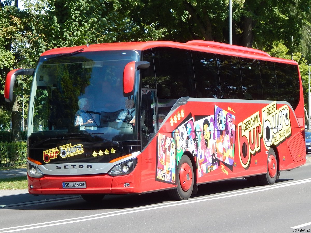 Setra 515 HD von Geschwister Bur Reisen aus Deutschland in Stralsund.