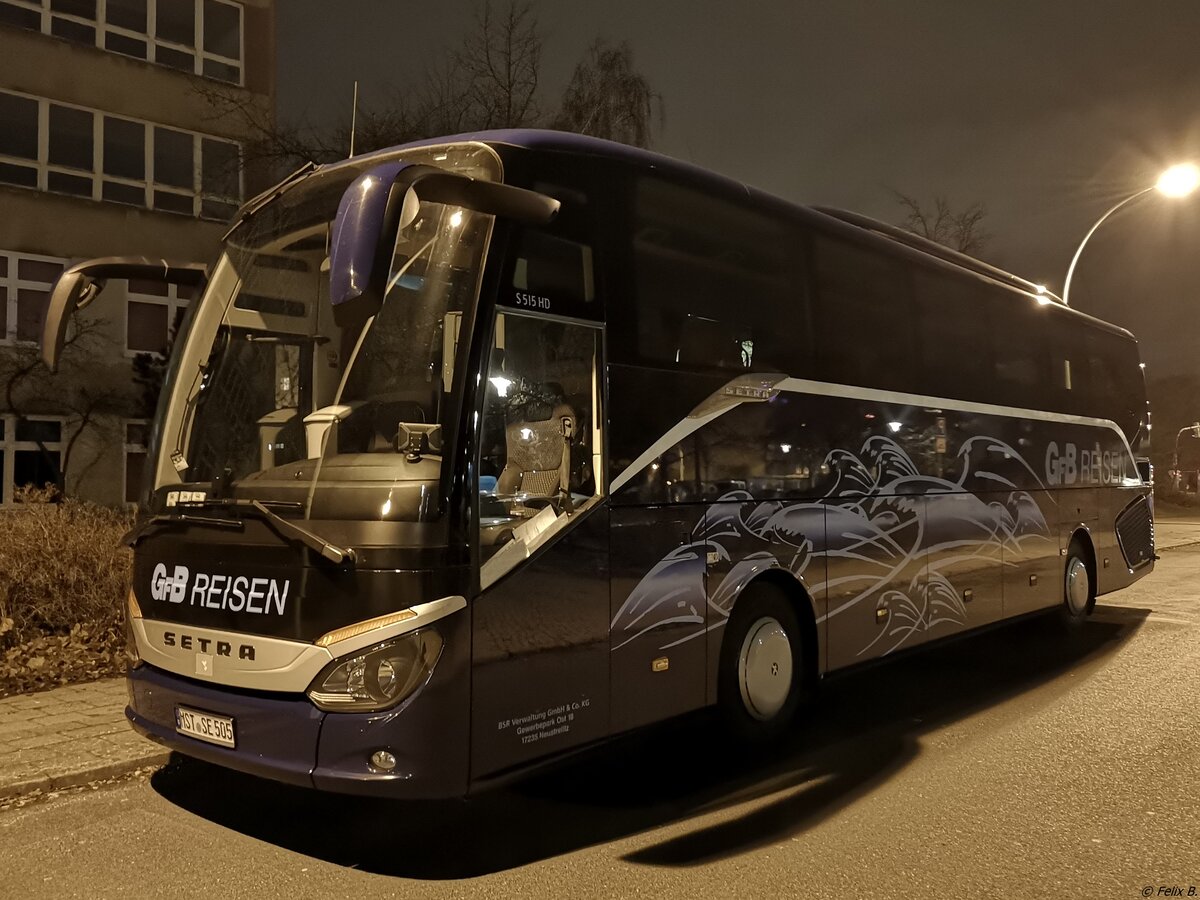 Setra 515 HD von GFB-Reisen aus Deutschland in Neubrandenburg. 