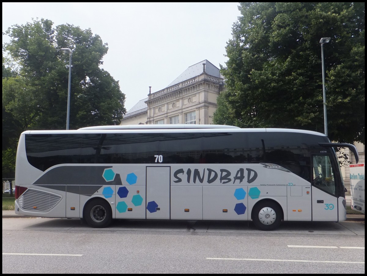 Setra 515 HD von Sindbad aus Polen in Hamburg.