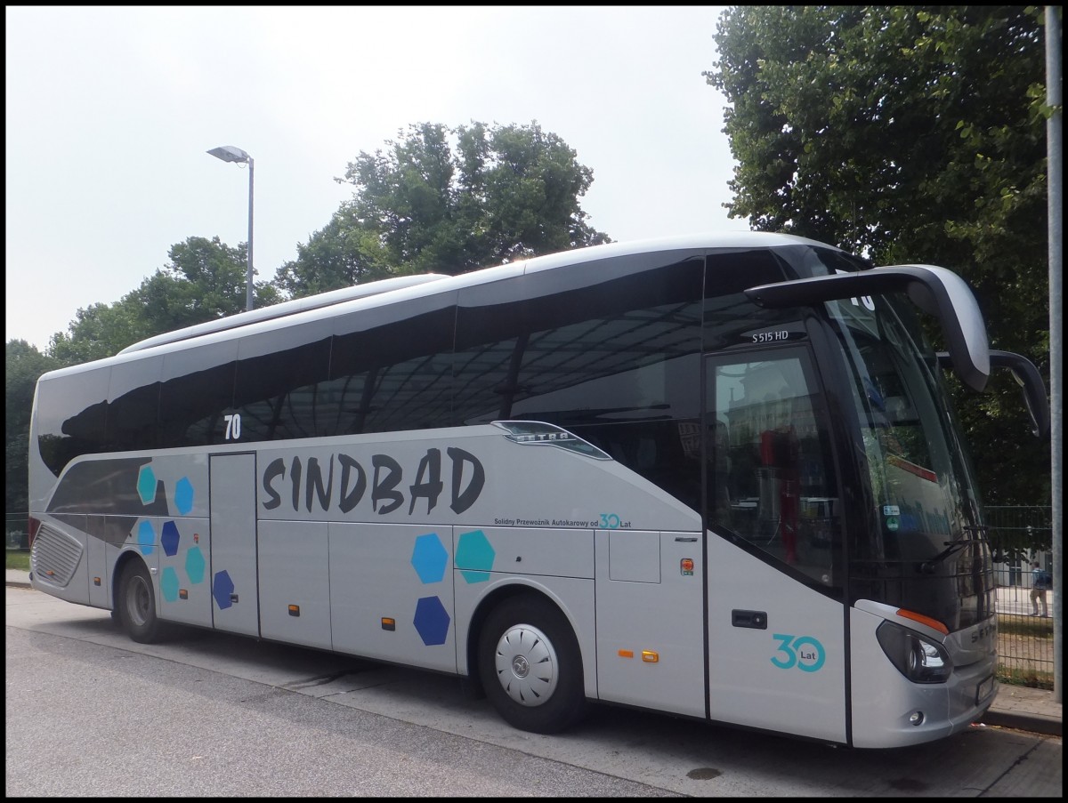 Setra 515 HD von Sindbad aus Polen in Hamburg.