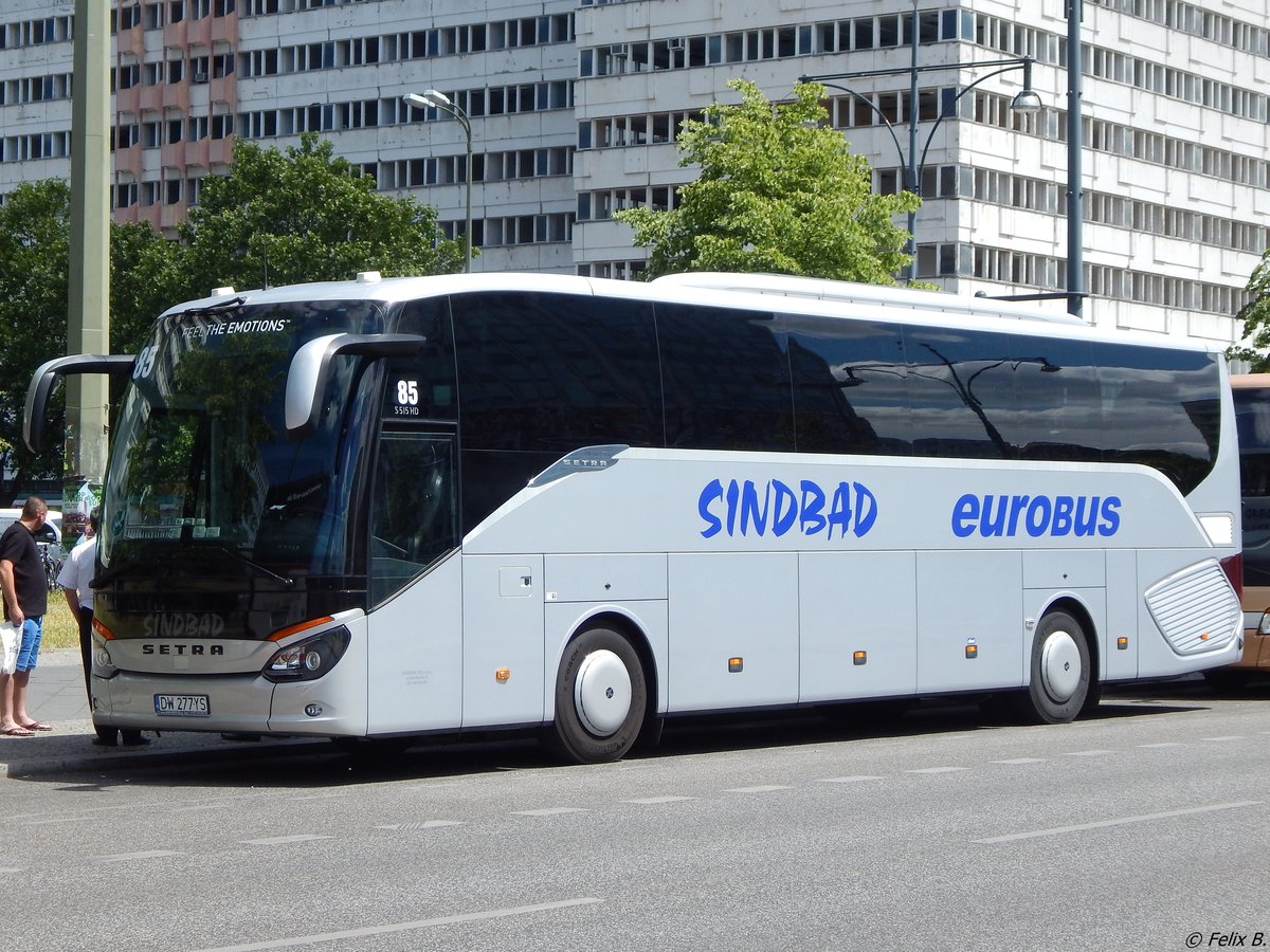 Setra 515 HD von Sindbad aus Polen in Berlin.