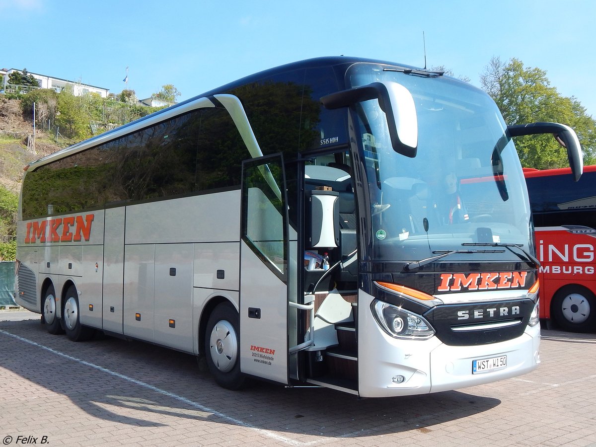 Setra 515 HDH von Imken aus Deutschland in Sassnitz.