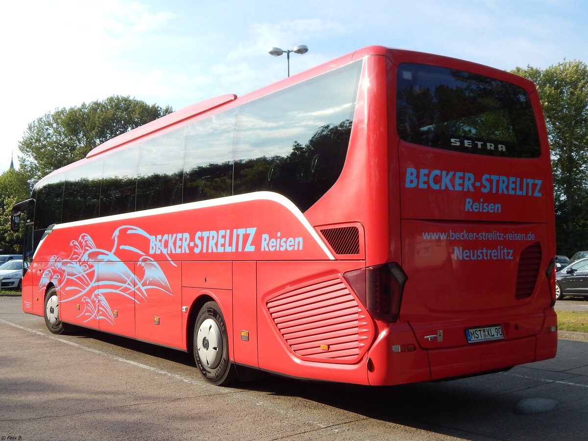 Setra 516 HD von Becker-Strelitz Reisen aus Deutschland in Neubrandenburg.