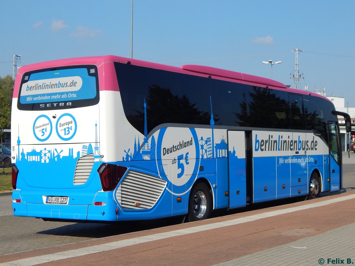 Setra 516 HD von BerlinLinienBus/URB in Rostock.