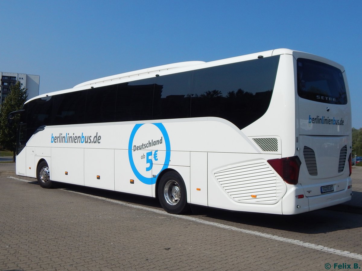 Setra 516 HD von BerlinLinienBus/URB in Rostock.