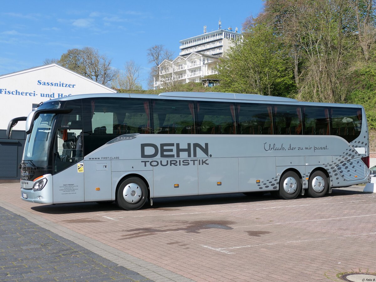 Setra 516 HD von Dehn Reisen aus Deutschland im Stadthafen Sassnitz.