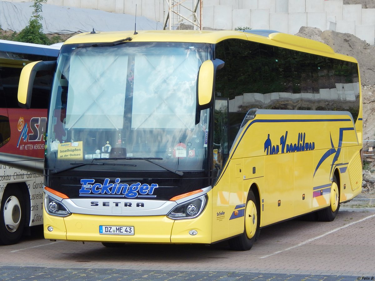 Setra 516 HD von Der Krostitzer aus Deutschland im Stadthafen Sassnitz.