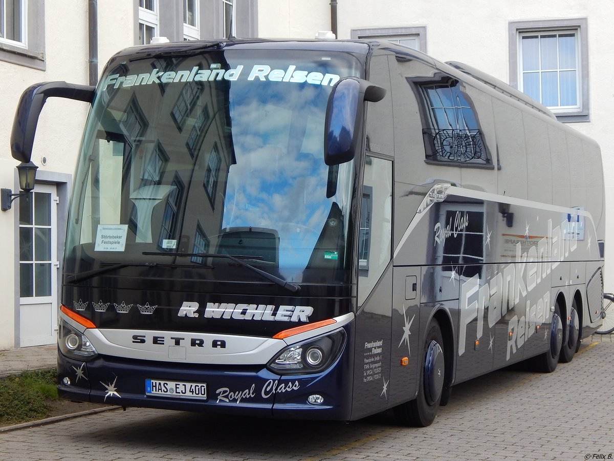 Setra 516 HD von Frankenland Reisen aus Deutschland in Sassnitz.