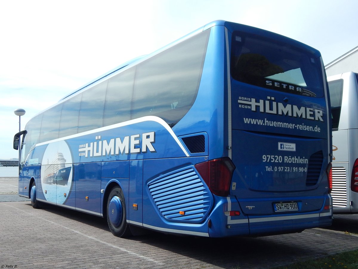 Setra 516 HD von Hümmer aus Deutschland im Stadthafen Sassnitz.